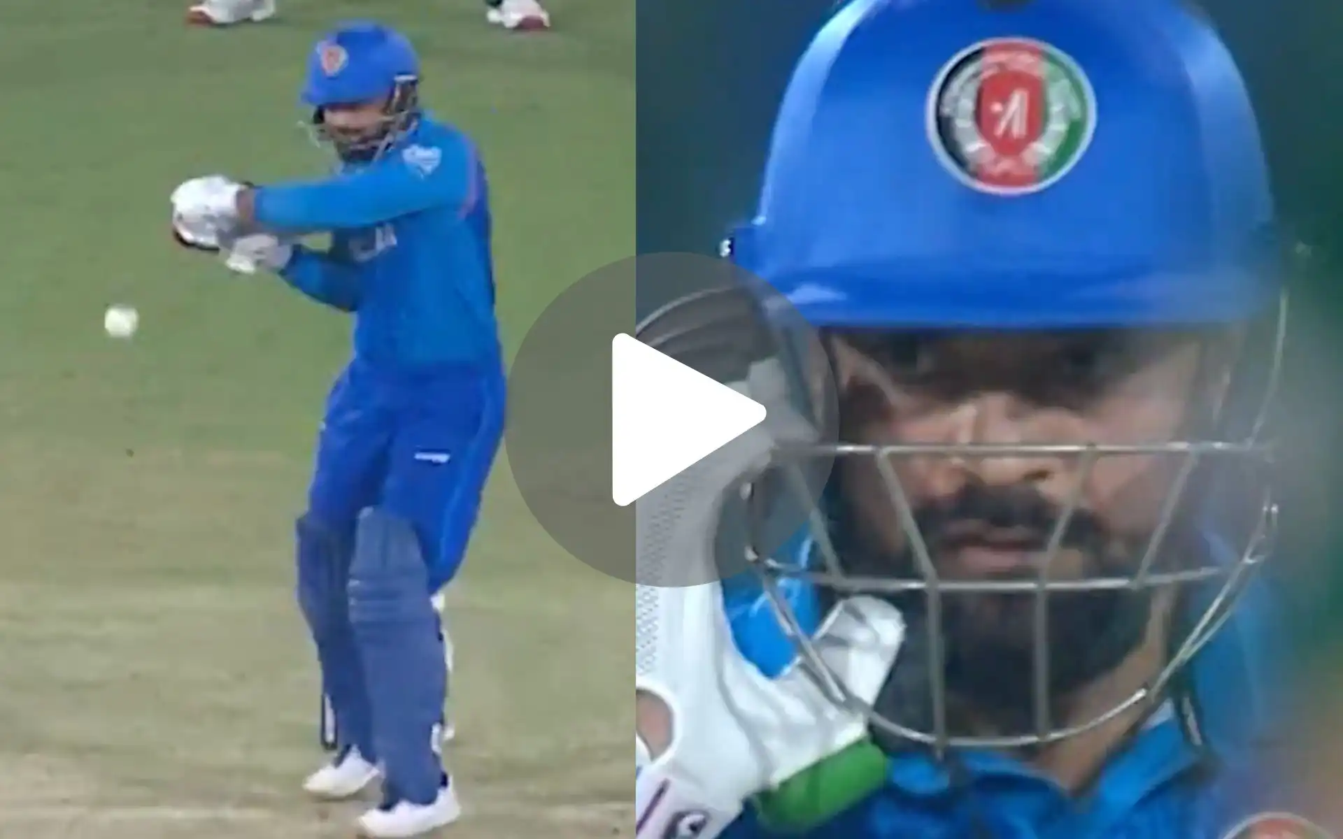 [Watch] Rashid Khan Entertains Fanatic Afghanistan Fans With A First-Ball Six